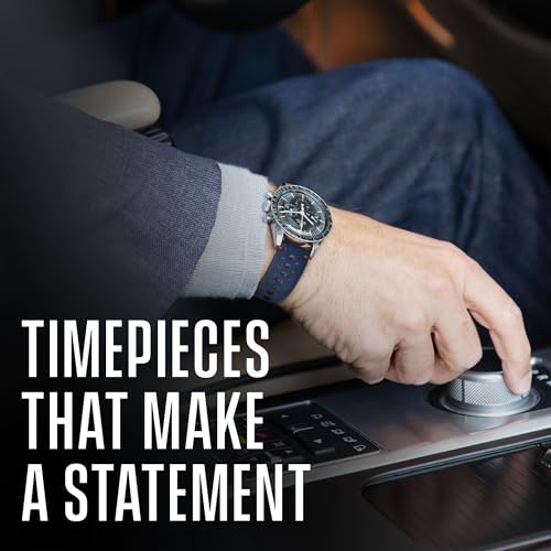 ALPINE Hand made genuine vintage full grain leather watch strap with quick release spring bars - Black, Bown, Tan - 20 mm, 22 mm, 24 mm