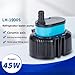 TICFOX Schmutzwasserpumpe, Ultra Leise Klein Tauchpumpe, AC220-240V 45W Tauchwasserpumpe 660 GPH 8,2 FT Förderhöhe Leise Pool Entwässerungspumpe mit 19 mm 0,75 Zoll Düse für Teich, Aquarium, Garten