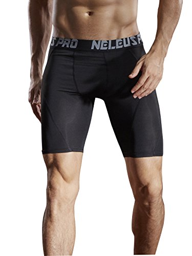 Neleus Men's 3 Pack Sport Running Compression Shorts,6012,Black,Us M,Eu L #TOP4