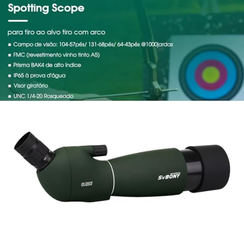 Monóculo Luneta Telescópio Profissional Longo Alcance Zoom 25-75X Bak4, A prova D'agua modelo SV28