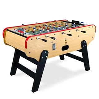 Rendez Vous Déco - Babyfoot Adulte Intérieur Bistrot Bois Clair 155,3 cm avec Monnayeur - Table de Jeux Familiale et Professionnelle Robuste