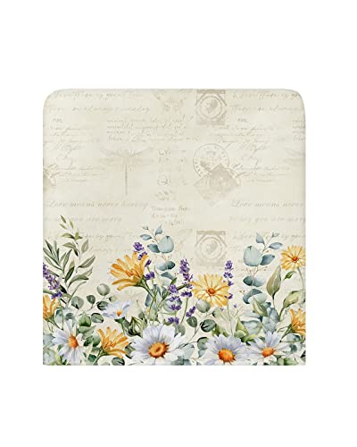 Lidu Spring Floral Chair Covers Set Of 6 For Dining Room, Summer Botanical Eucalyptus Leaves Chair Back Cover Removable Kitchen Chair Slipcovers Seat Protector For Party Banquet Christmas Decorations #TOP1