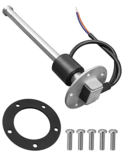 Image of 0-90ohm 8 inch(200mm) Boat Fuel Tank Sending Unit, Stainless Steel Fuel Sender Unit, Waterproof Gas Water Fuel Level Sensor for Marine Car RV Truck Vehicle, for 8.3 inch-8.9 inch(210-225mm) Fuel Tank