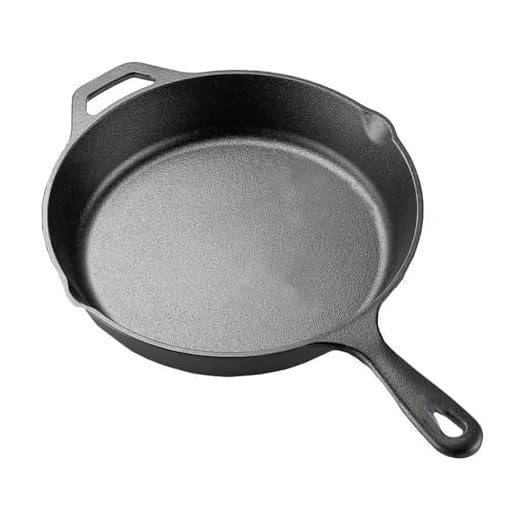 La Cuisine 25cm Padella in ghisa Rivestimento pre-stagionatura, ideale per uso interno ed esterno, adatta al forno, senza PFOA e PTFE