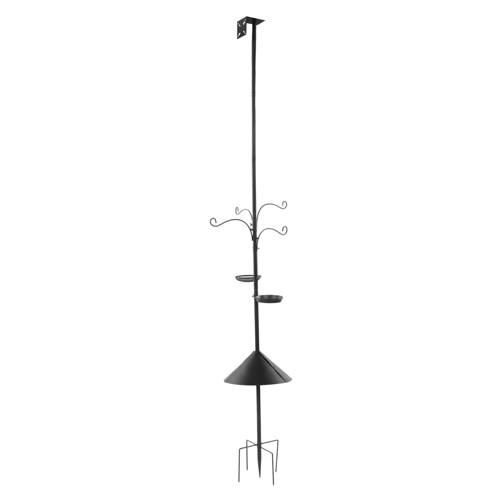 Comedero para pájaros de 233 cm, juego de comedero para pájaros, comedero para pájaros en jardines, patios, patios, granjas