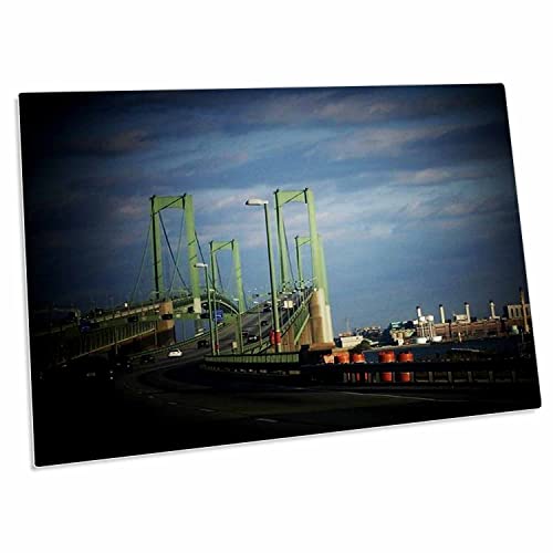 3dRose Delaware Memorial Bridge Desk Pad