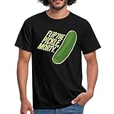 Spreadshirt Rick and Morty Flip The Pickle Gewürzgurke Männer T-Shirt, L