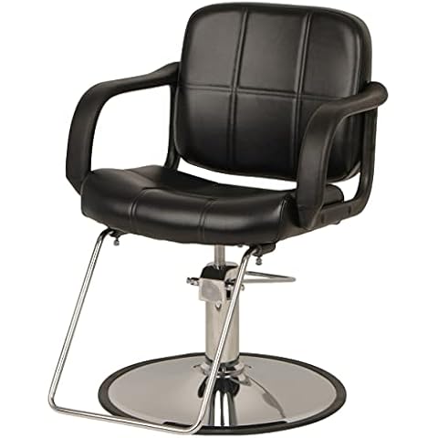 Buy-Rite Chris Styling Chair for Professional Salons and Spas, Modern Hair Stylist Chair, Extra-Wide Seat, 360-Degree Rotation, Fully Adjustable Height, SY-1801 Cover