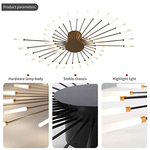 Plafonnier LED moderne à intensité variable 50cm avec télécommande pour salon