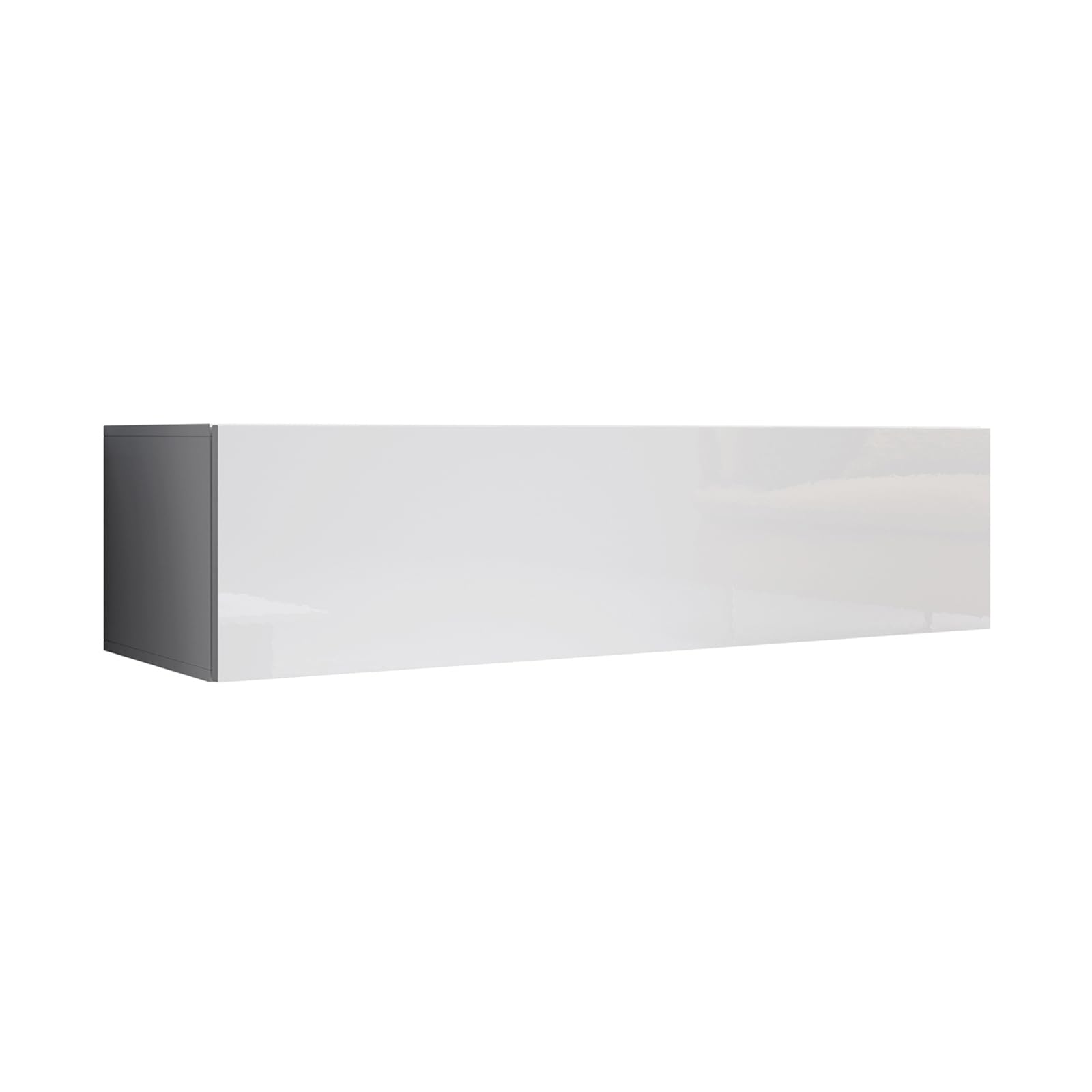 MB Muebles Bonitos, Mobile TV Sospeso a Parete Aitana M1, Soggiorno Moderno, Bianco, 120x40x30cm