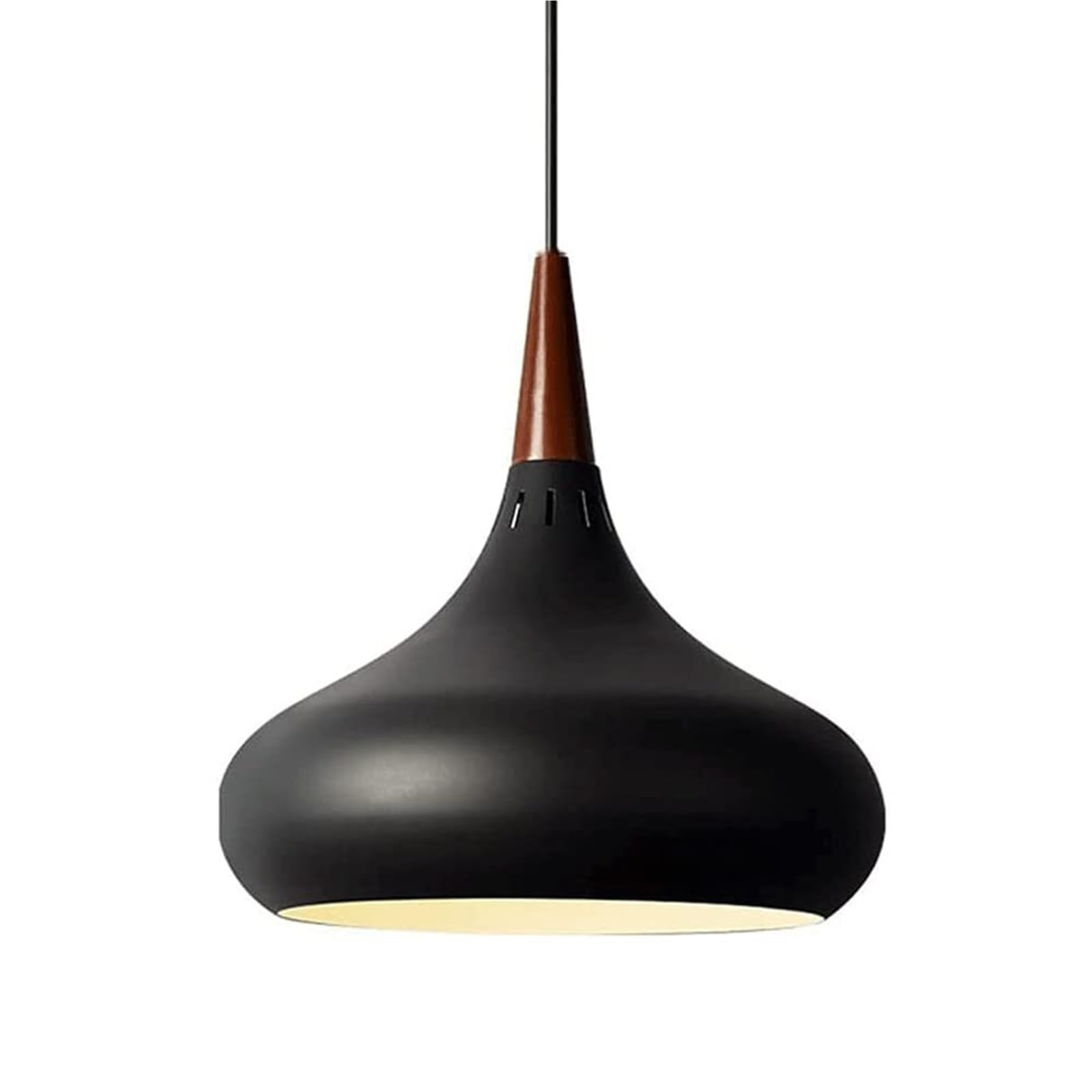 KHUKHU Nordic Style Wrought Iron Chandelier, Ceiling Decoration Pendant Light, E27 Single Head Hanging Lamp, Creative Colored Lampshade, Restaurant Attic Aisle Light Fixtures(D,36cm)