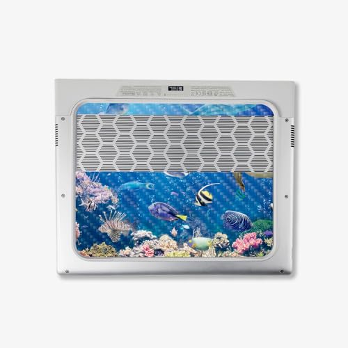 Image of MightySkins Carbon Fiber Skin Compatible with Alienware X14 R2 (2023) Full Wrap Kit - Reef Life | Protective, Durable Textured Carbon Fiber Finish | Easy to Apply & Change Styles | Made in The USA