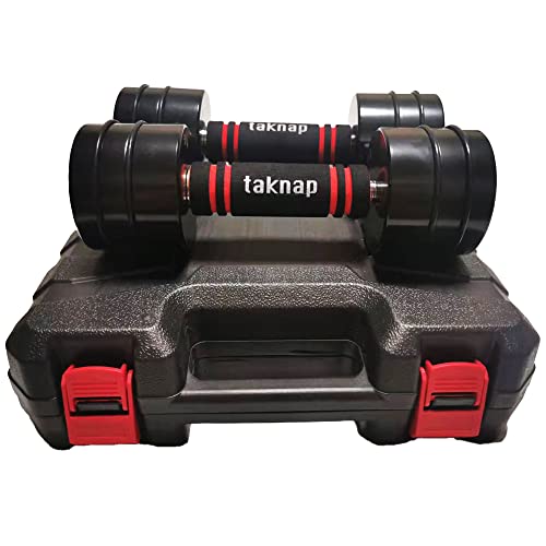 Steel Adjustable Dumbbells 10 Pound*2 Dumbbells Set Of 2(10Lb*2) For Men, Women. Small Size Dumbbells 10 Lbs Pair For Home Gym Workout. Space Save For Home #TOP5