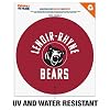 Lenoir-Rhyne University Bears Logo Automotive Car Window Locker Circle Bumper Sticker #1