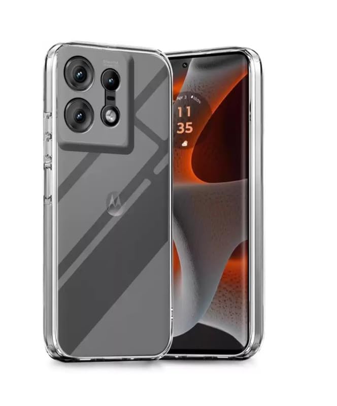 Colorcase Transparent Soft Silicon Flexible 4 Side Full Protection Back Cover Case for Motorola Edge 50 Neo (5G) - (Transparent) (B0DHP87VP5) Amazon Price History, Amazon Price Tracker