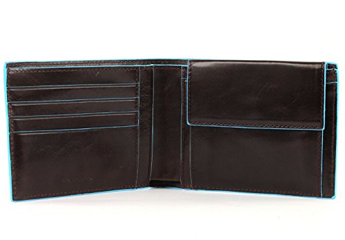 Piquadro Men Coin Purse, Mahogany, 12cm2