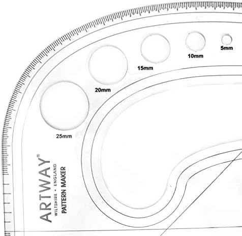 Artway Pattern Master / Maker with Comma Curve and Protective Cover
