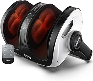 Foot Massager Machine with Heat, Gifts for Men and Women, RENPHO Shiatsu Foot and Calf Massager with Remote, Offer Deep Kneading Rolling Ankle, Leg Massage, Fits Up to US Men Feet Size 14