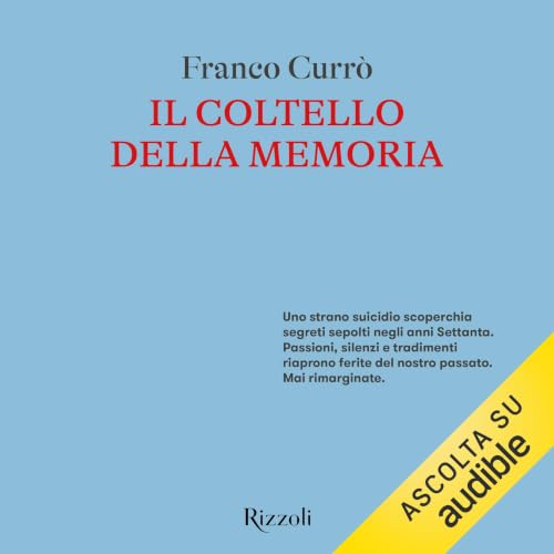 Diseño de la portada del título Il coltello della memoria