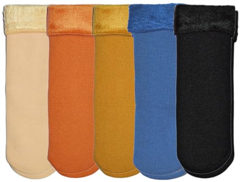 ME STORES Kids Warm Woolen Socks for Kids Winter socks Ankle length for Kids Baby boys And Baby girls Thick Terry Towel Socks For kids (Pack of 4 Pairs) (2-5 Years)