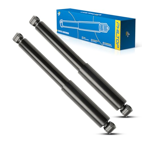 Image of PHILTOP Rear Pair Set Replacement Shock Absorbers Fit For 2005-2008 Uplander,1997-2005 Venture,1999-2006 Montana,1997-2004 Silhouette,2005-2007 Terraza,Struts and Shocks Complete Assembly 37156