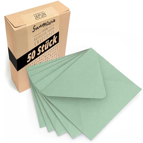 Japun – quadratische Briefumschläge (50 Stück) aus...