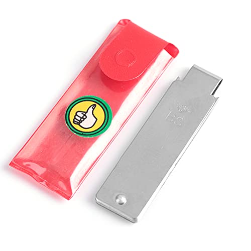 Weiyirot Silver Diamond Fan Gauge, Gem Gauge, Durable for Gem Jewelry Tool Stone 2.2 * 0.59 * 0.12inch