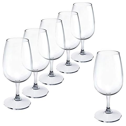 DoimoFlair Verkostungsglas INAO aus Kunststoff Tasting Glas Nosing Glas Plastik Transparent 220 cl. Set 6 Stück Cover