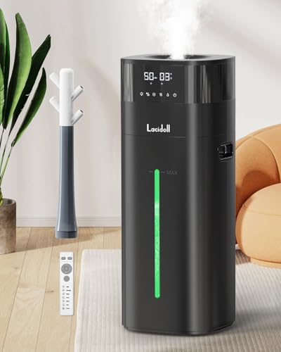LACIDOLL Cool and Warm Mist Humidifier Large Room, 5.3Gal/20L Humidifiers