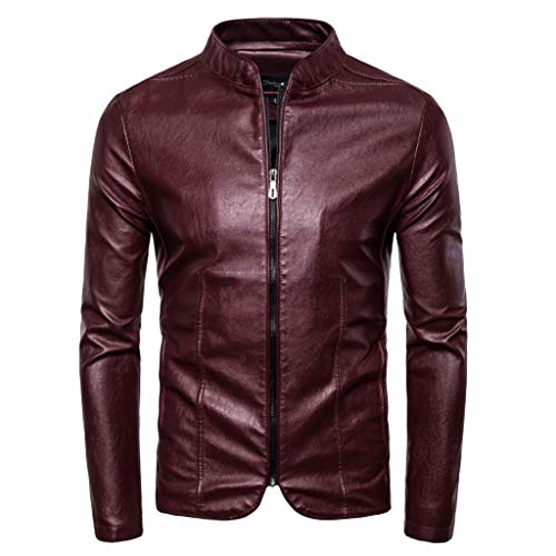 Preisvergleich Produktbild Männer Lederjacke Windbreaker Herren Biker Jacken Bomberjacke übergangsjacke Outdoorjacke Jacke Herbstjacke Winterjacken Kölner Karneval Oktoberfest Herrenjacken CICIYONER