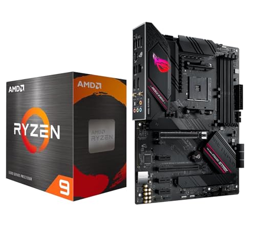 Image of AMD Ryzen 9 5900XT Processor with ASUS ROG Strix B550-F WiFi II Motherboard | CPU Motherboard Combo, AM4, DDR4, PCIe 4.0, 2x M.2, USB 3.2 Gen 2 Type C, WiFi 6E, ATX Gaming Motherboard