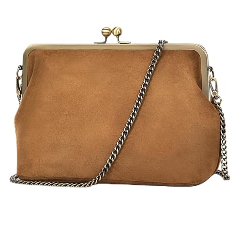 CATSEA Women's Kiss Lock Crossbody Bag PU Medium...