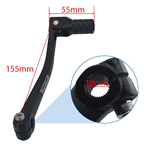 Image of CNC Aluminum Motorcycle Gear Shifter Lever, Foldable Pedal Shifter Fit for 50cc 110cc 250cc CRF50 XR50 XR CRF Dirt Pit Monkey Bike Motorcycle ATV Quad Black Black