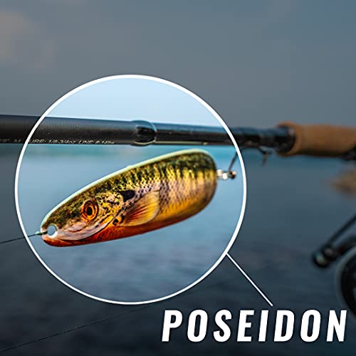 Etic Poseidon Fishing Spoons Kit 100% Made Of Brass, 4Pcs Fishing Lures, Fishing Tackle, Ice Fishing, Fishing Gear, Fishing Lures For Trout, Salmon, Pike, Walleye, Bass And Mores #TOP4
