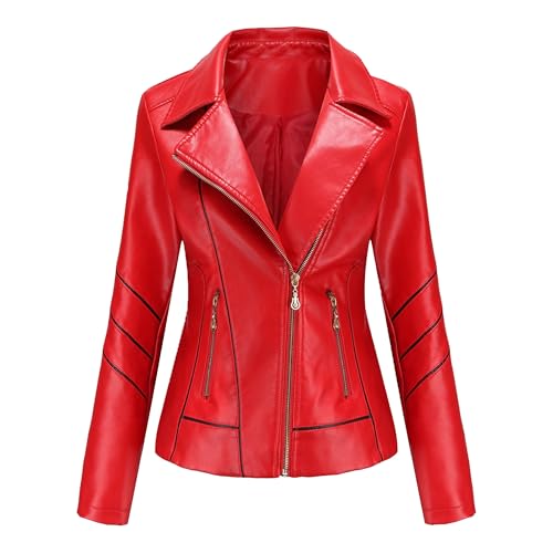 Manteau court en PU pour femme résolvant le manque de style