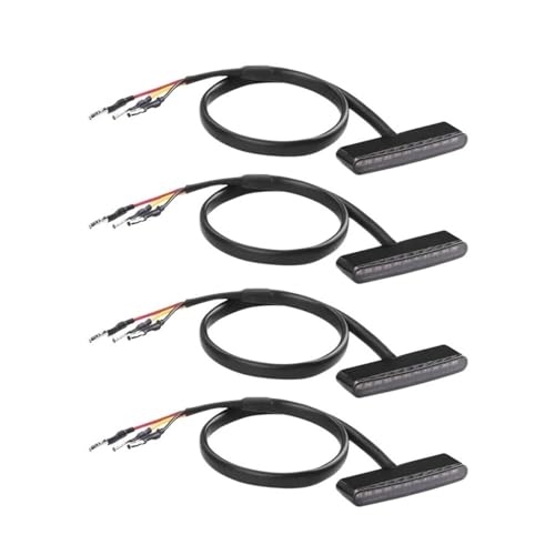 Feu stop arrière LED moto universel rouge 11LED 3 fils pour quad ATV