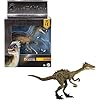 Mattel Jurassic World Hammond Collection Dinosaur Action Figure Toy Troodon Species, Premium Movie Design Glass Eyes & 14 Points Articulation
