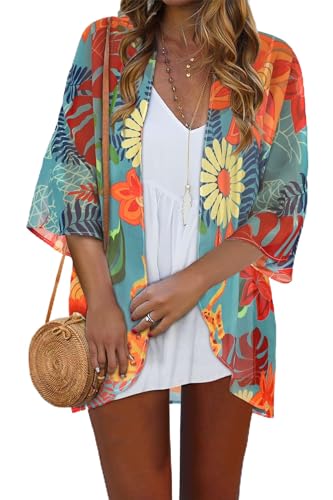 Womens Tops Resort Wear for Women 2024 Kaftan Kimono Cardigans Summer Resort Cruise Shirts (Colorful Gardens,2XL) Womens Tops Resort Wear for Women 2024 Kaftan Kimono Cardigans Summer Resort Cruise Shirts (Colorful Gardens,2XL)