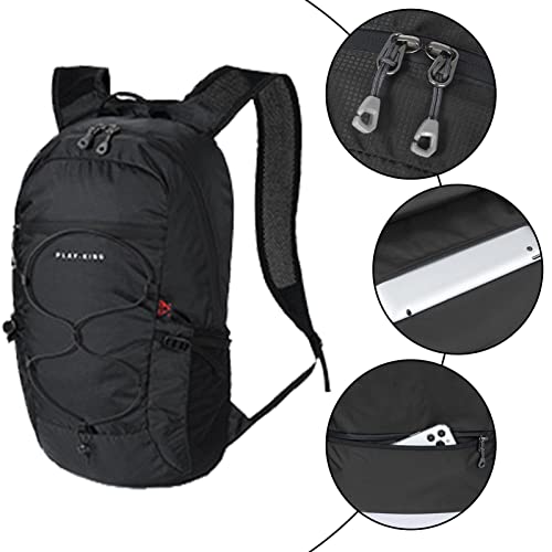 Hiking Backpack, Foldable Nylon Albus Backpack, Ultra Lightweight Packable Rucksack Waterproof Backpack Comfortable for Camping Cycling Travelling Climbing Mountaineer