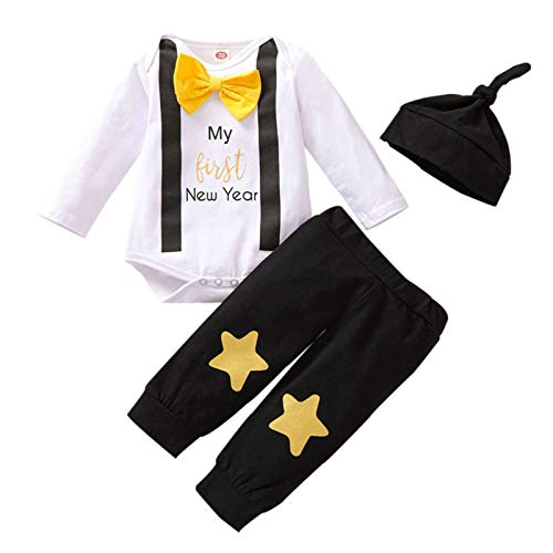 Taicanon Baby Boy Girl New Year Outfit My First New Year Pant Set Outfit Color-2 18-24M