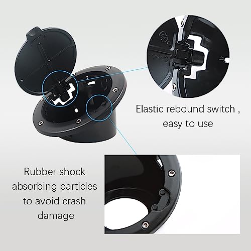 Middrivr American Flag Car Fuel Filler Door Gas Tank Cap, Heavy Duty Vehicle Fuel Filler Tank Door Cover, Car Tank Cap Automotive Exterior Accessories Compatible with Jeep Wrangler JK 2/4 Door