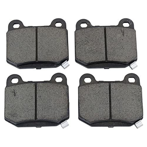 Image of TRQ Rear Brake Pad and Rotor Set Ceramic G Coated Rotors Calipers