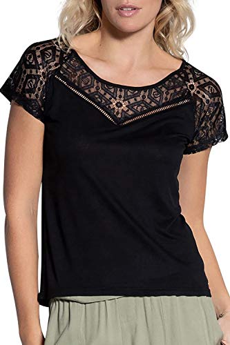 Deeluxe CLEA TS W T-Shirt, Noir (Black Black), Small (Taille Fabricant:S) Femme
