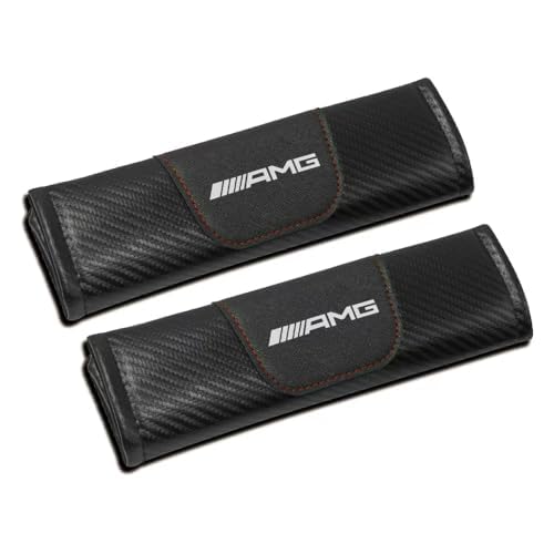 VAPORVERSE 2 Pezzi Cuscinetto per Cintura di Sicurezza per Auto per Amg 2020-2023, Delicato Proteggi Cintura sulla Pelle Tenuta Sicura Copricintura