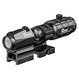 CVLIFE JackalHowl Red/Green Dot Sight & 3X Magnifier Combo Set, 2 MOA Motion Awake Red Dot Optics and Flip-to-Side Magnifier Kit, Absolute Co-Witness Mount (Green Dot)