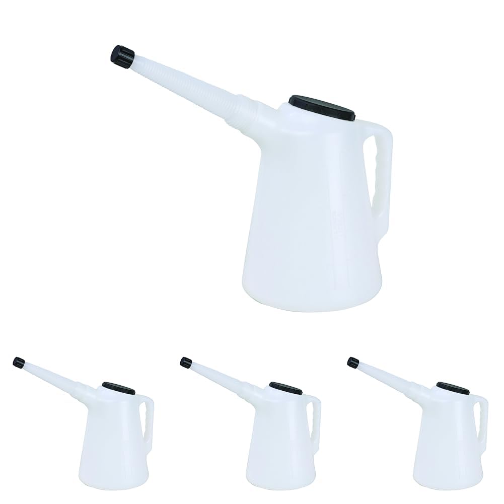 Groz 2 Litre Plastic Measures with Lid (Pack of 4)