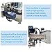 EQCOTWEA Fully Automatic Labeling and Coding Machine 20-200PCS/min Round Bottle Label Applicator with Auto-Correction & Touch Screen 110V/60HZ 800W LT-150 Series