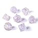 Shiny D&D Dice Set,DNDND 7 PCS Resin Polyhedral Dice with Organza Bag for Dungeons and Dragons,DND,Role Playing Games and Table Games