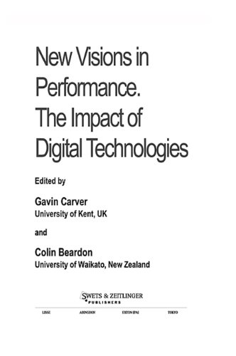 New Visions In Performance innovations art design english edition