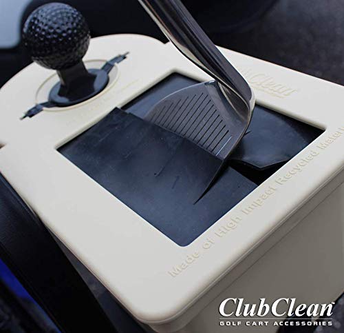 Club Clean - Original Ball And Club Cleaner/Washer With Universal Bracket For Golf Cars - Home Use - Single Chamber, Beige #TOP3